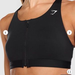 Gymshark zip-up sports bra